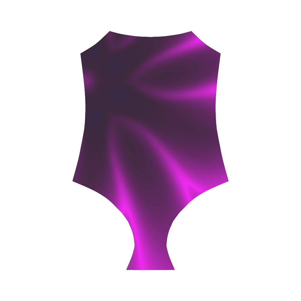 Purple Blossom Strap Swimsuit ( Model S05)