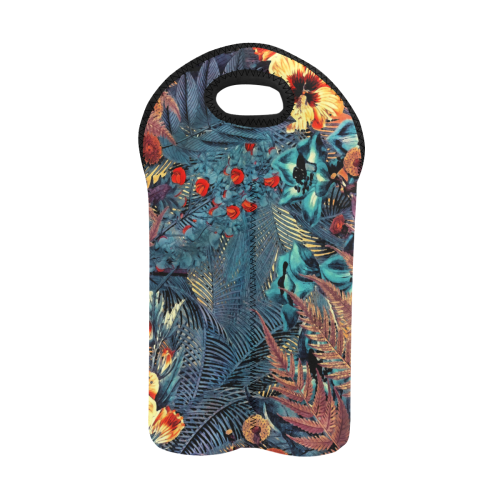 flowers #flowers #pattern 2-Bottle Neoprene Wine Bag