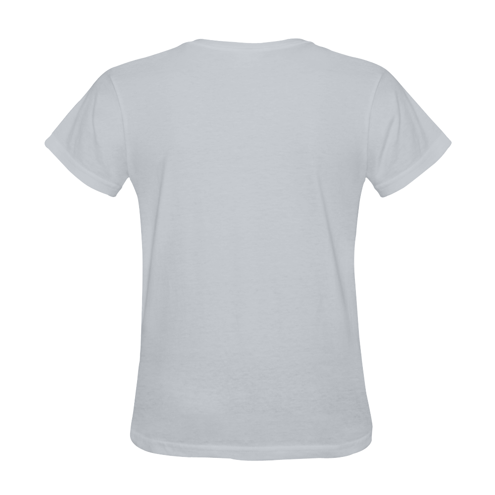 Brillant Koi Fish Grey Sunny Women's T-shirt (Model T05)