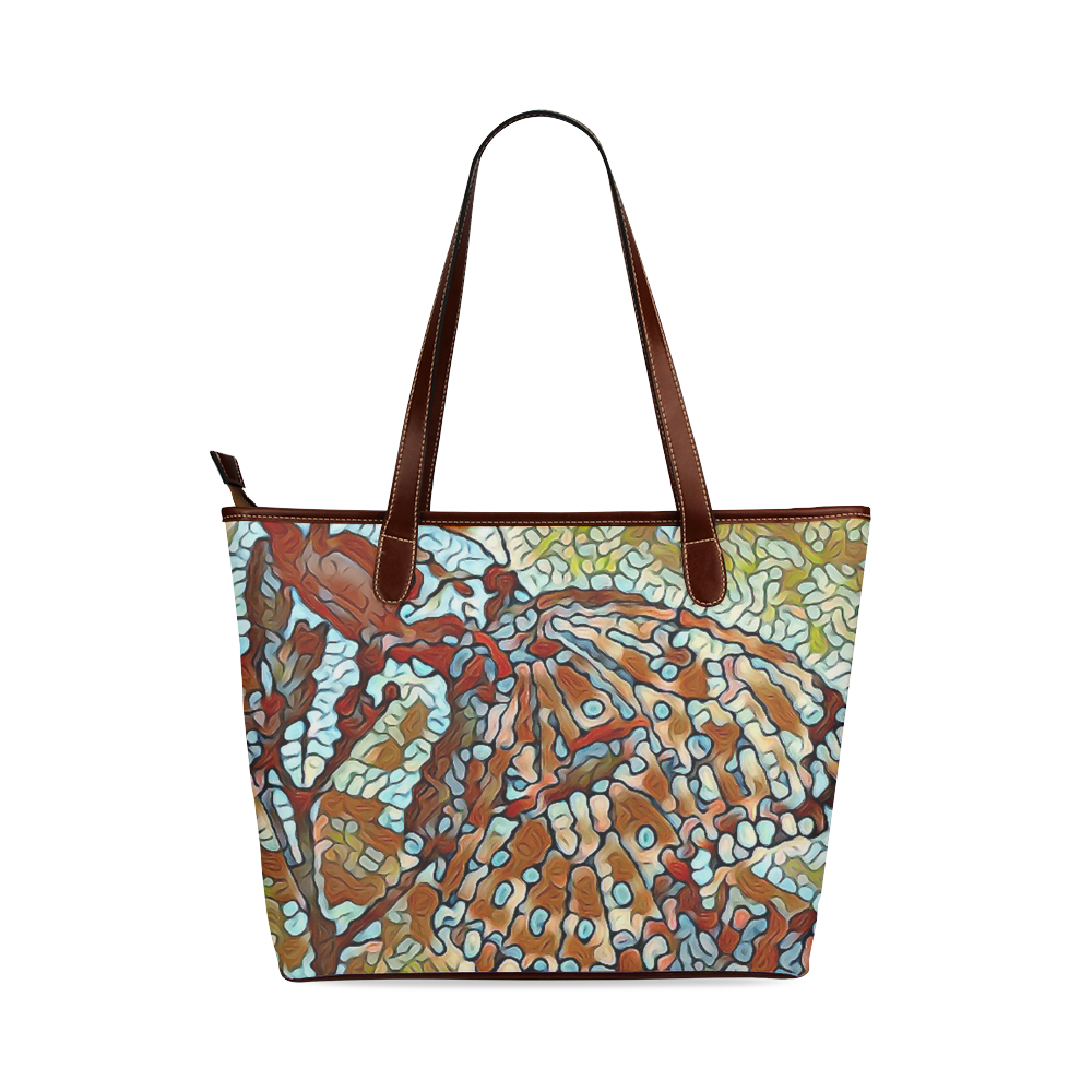 No Rocks Butterfly Shoulder Tote Bag (Model 1646)