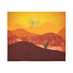 In The Desert Cotton Linen Wall Tapestry 60"x 51"