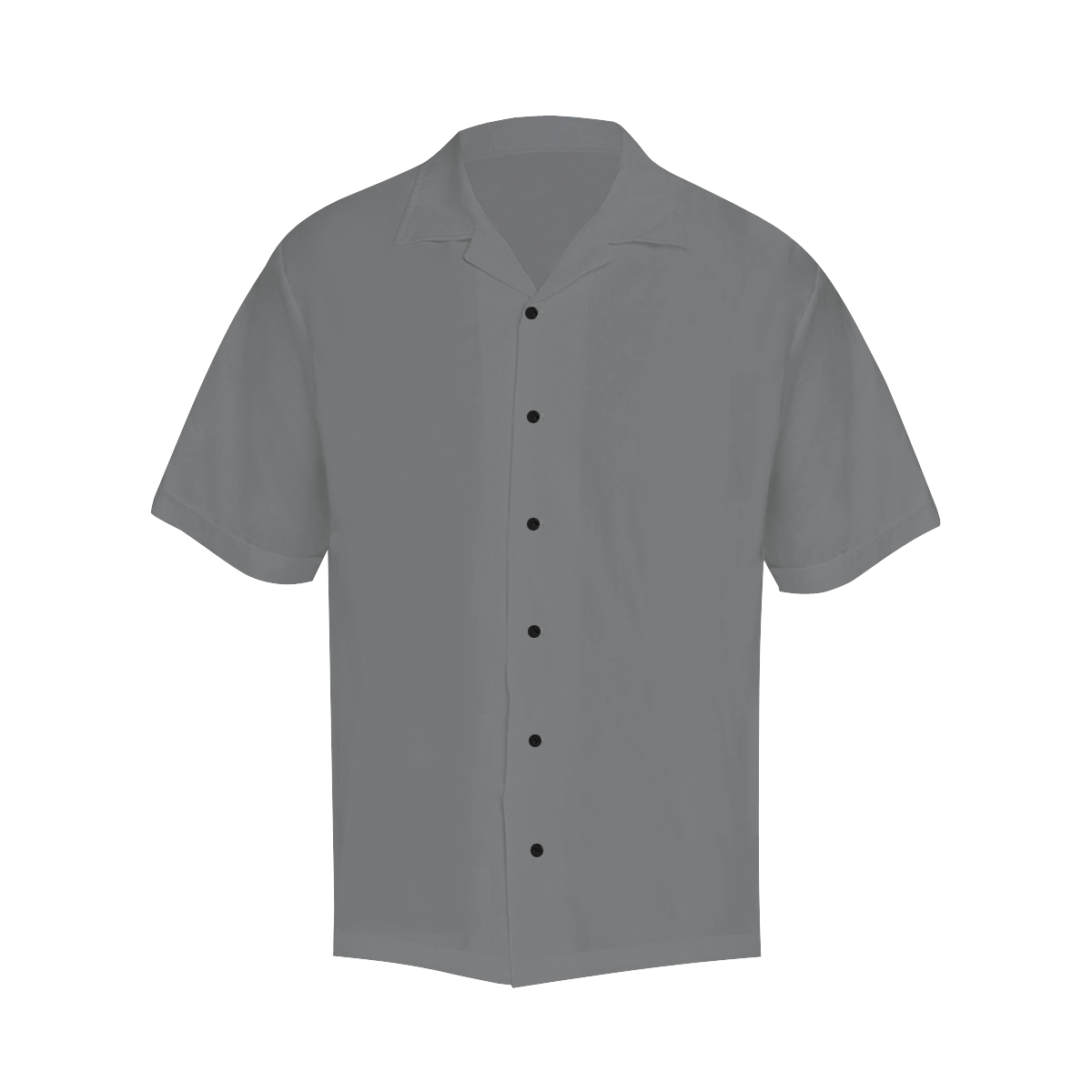 casual solid gray Hawaiian Shirt (Model T58)