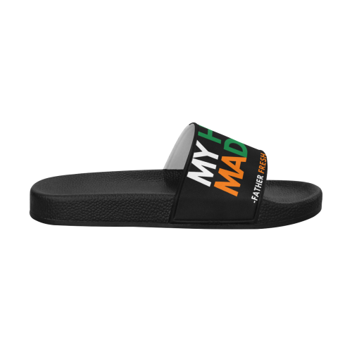 MY HBCU MADE ME Slides Black Men's Slide Sandals (Model 057)