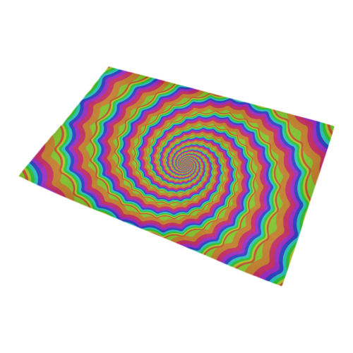 Rainbow spiralysis Bath Rug 20''x 32''