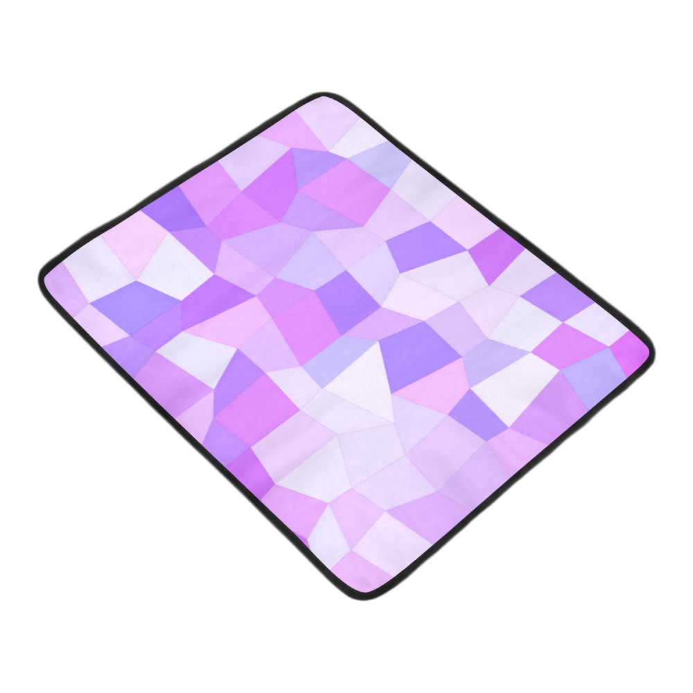 Bright Purple Mosaic Beach Mat 78"x 60"