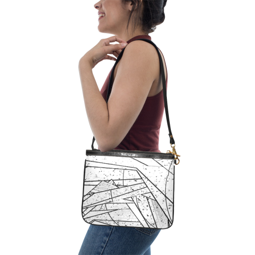 Abstract Pop Art v2 Small Shoulder Bag (Model 1710)