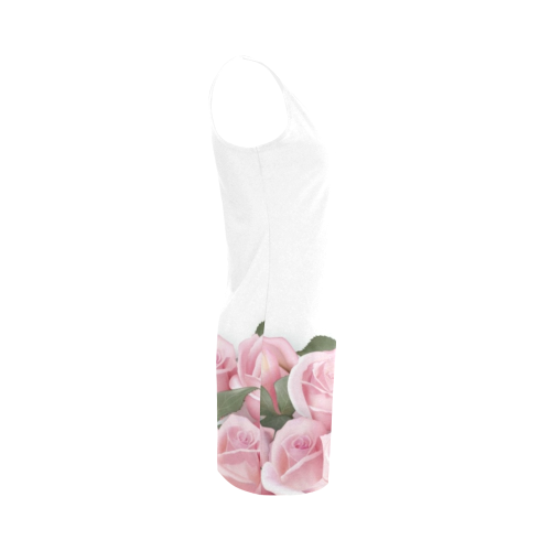 Pink Roses Medea Vest Dress (Model D06)