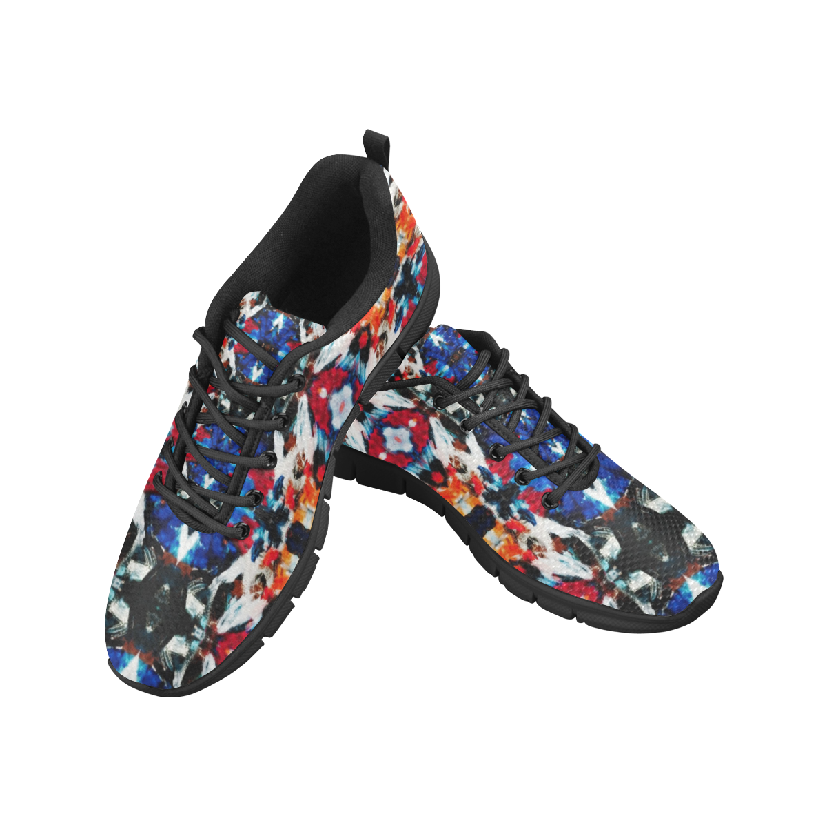 abstract pattern Women's Breathable Running Shoes/Large (Model 055)
