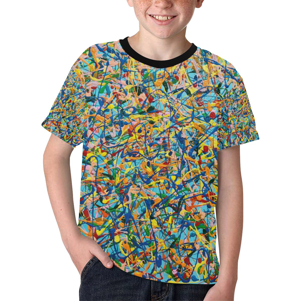 Positivity Kids' All Over Print T-shirt (Model T65)