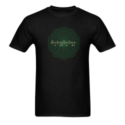 GreenTara Mantra with Mandala Men's T-Shirt in USA Size (Two Sides Printing)