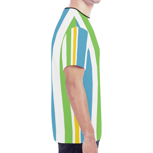 just stripes New All Over Print T-shirt for Men (Model T45)