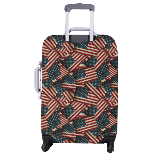 Patriotic USA American Flag Art Luggage Cover/Large 26"-28"