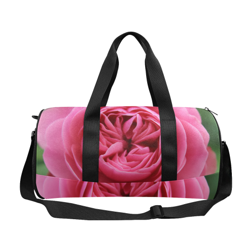 Rose Fleur Macro Duffle Bag (Model 1679)