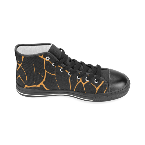 Abstract animal skin Men’s Classic High Top Canvas Shoes (Model 017)