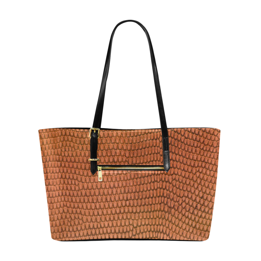 SNAKE LEATHER 2 Euramerican Tote Bag/Large (Model 1656)