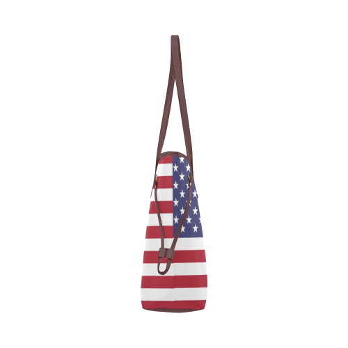 United States of America flag Clover Canvas Tote Bag (Model 1661)