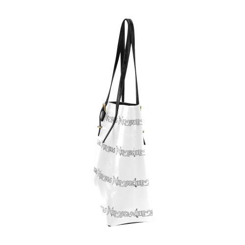 NUMBERS Collection Mini Logo White Euramerican Tote Bag/Small (Model 1655)