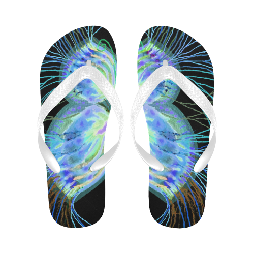 papillon1-5 Flip Flops for Men/Women (Model 040)