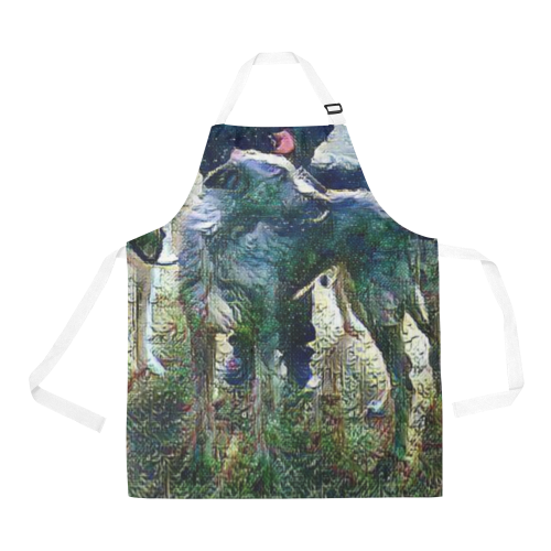 Stormy Night Wolfhound Apron All Over Print Apron