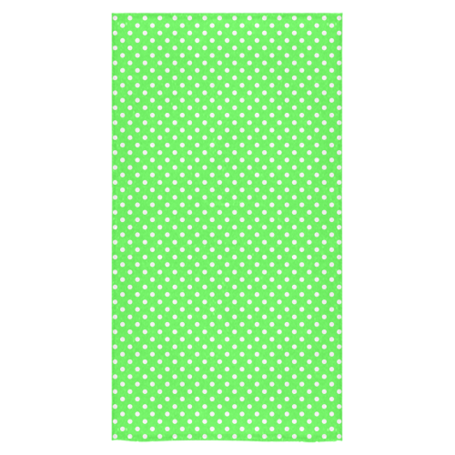Eucalyptus green polka dots Bath Towel 30"x56"