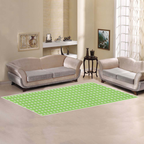 Polka Dot Pin Lime by Jera Nour Area Rug 9'6''x3'3''