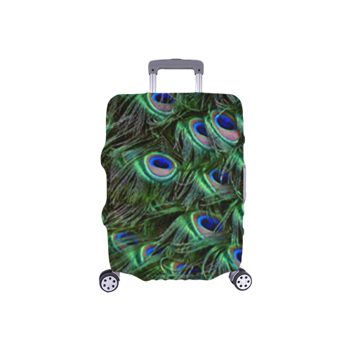Peacock Feathers Luggage Cover/Small 18"-21"