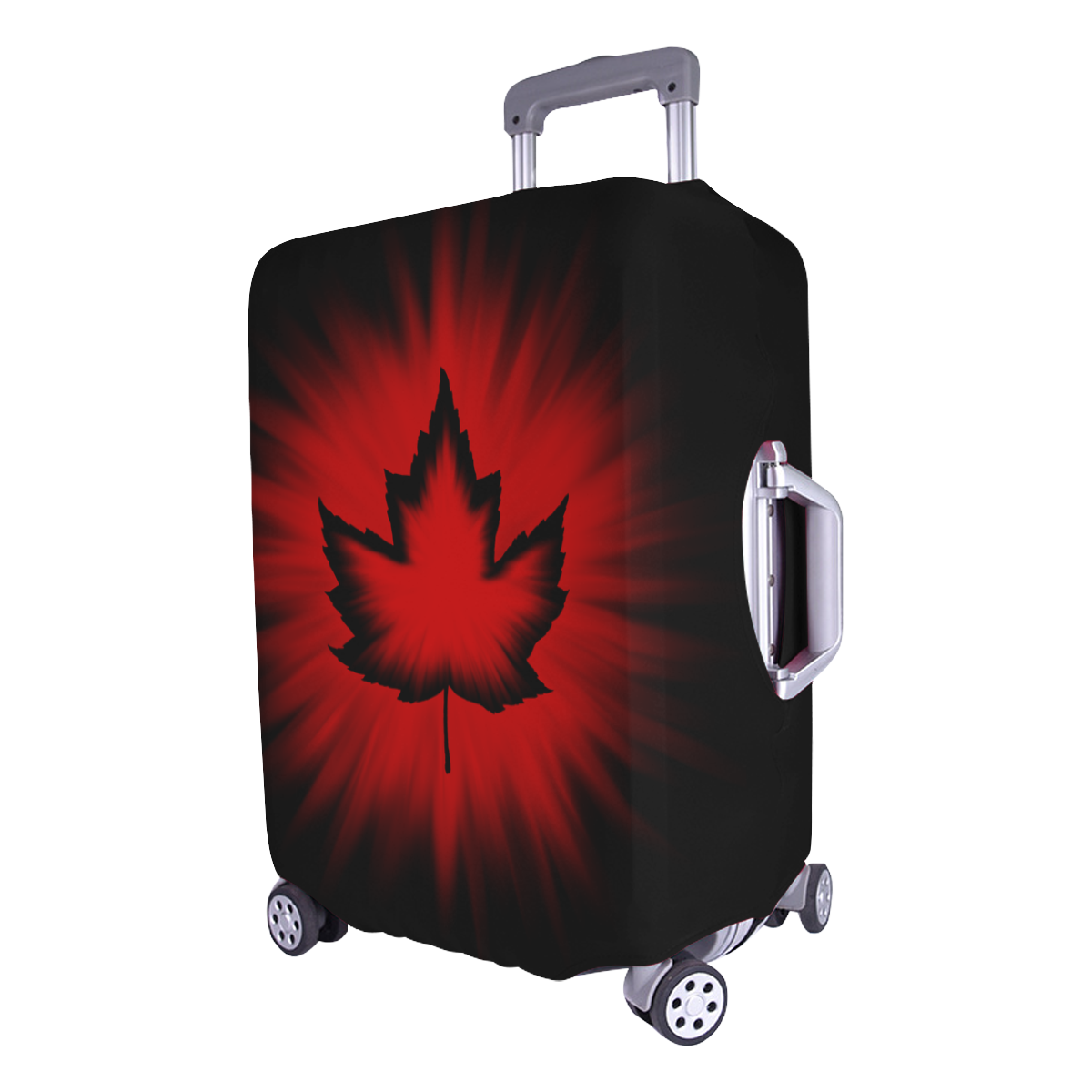 Canada Souvenir Luggage Stylish Black Luggage Cover/Large 26"-28"