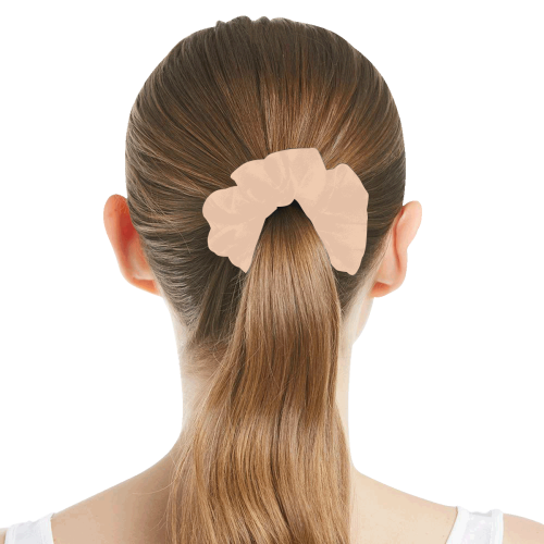 color apricot All Over Print Hair Scrunchie