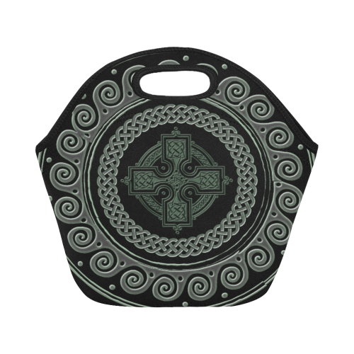 Awesome Celtic Cross Neoprene Lunch Bag/Small (Model 1669)