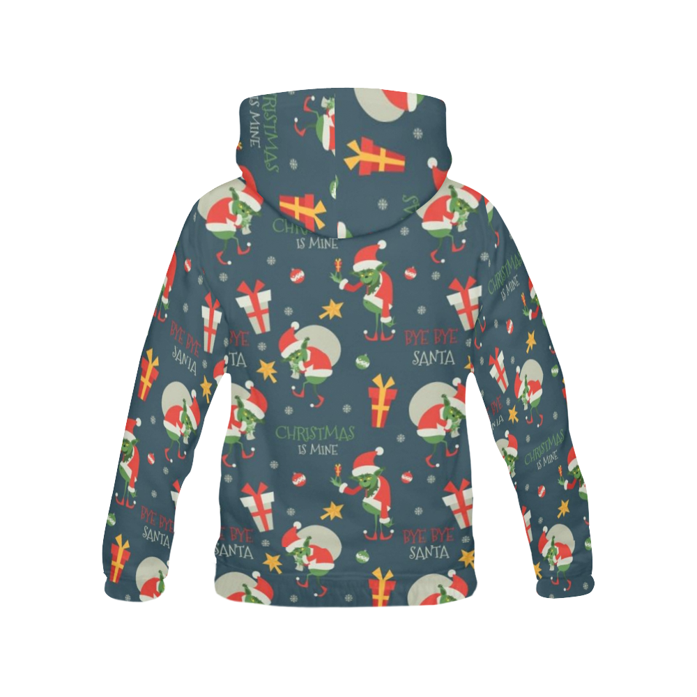 Christmas Bad Elf All Over Print Hoodie for Women (USA Size) (Model H13)