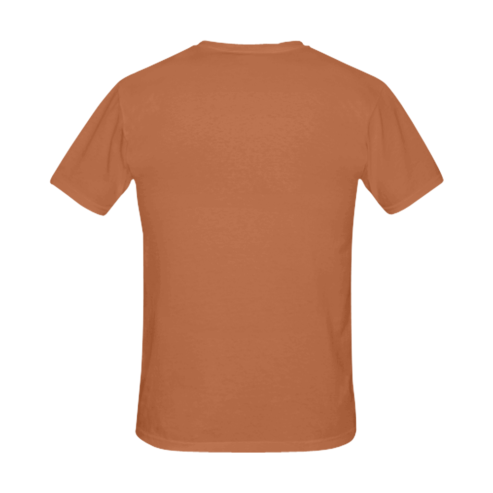 MarcGear Brown All Over Print T-Shirt for Men (USA Size) (Model T40)