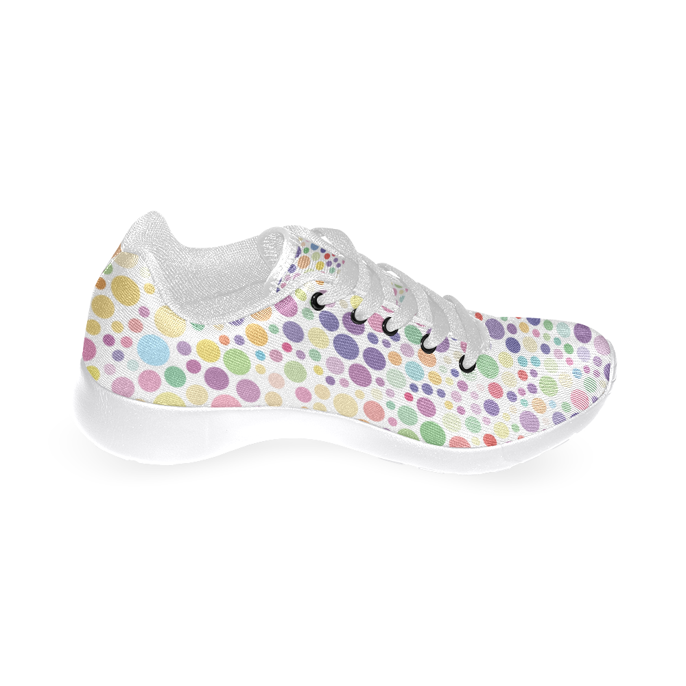 Colorful dot pattern Women’s Running Shoes (Model 020)