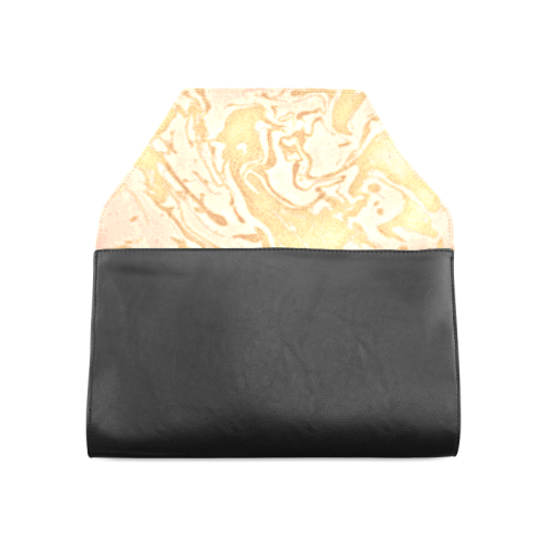 Rose Gold - gold light pink abstract swirls diy personalize Clutch Bag (Model 1630)