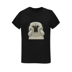 Dog Cute Women's T-Shirt in USA Size (Two Sides Printing)