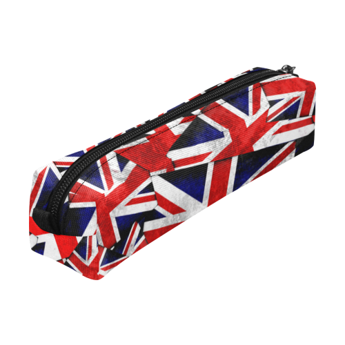 Union Jack British UK Flag Pencil Pouch/Small (Model 1681)