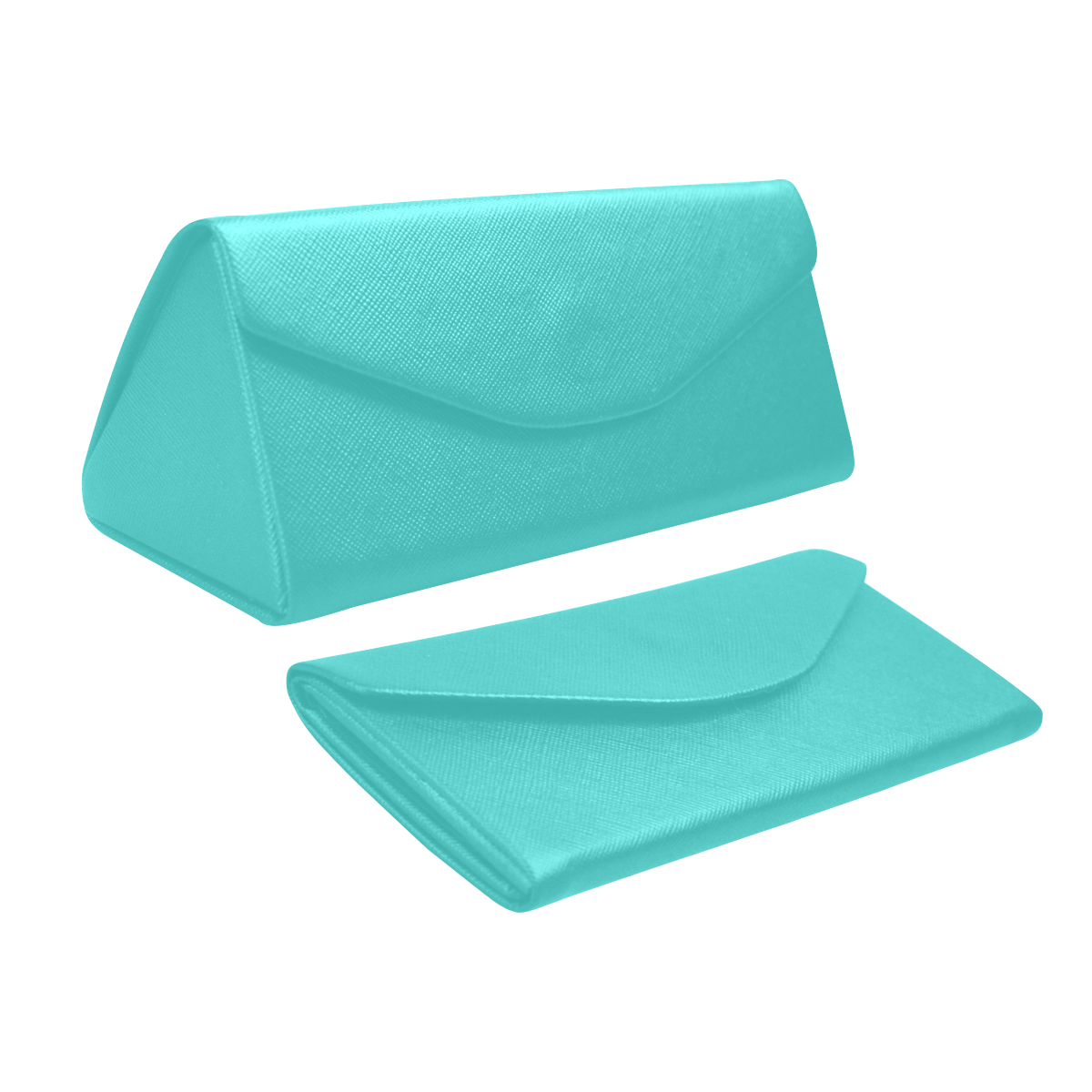 color medium turquoise Custom Foldable Glasses Case