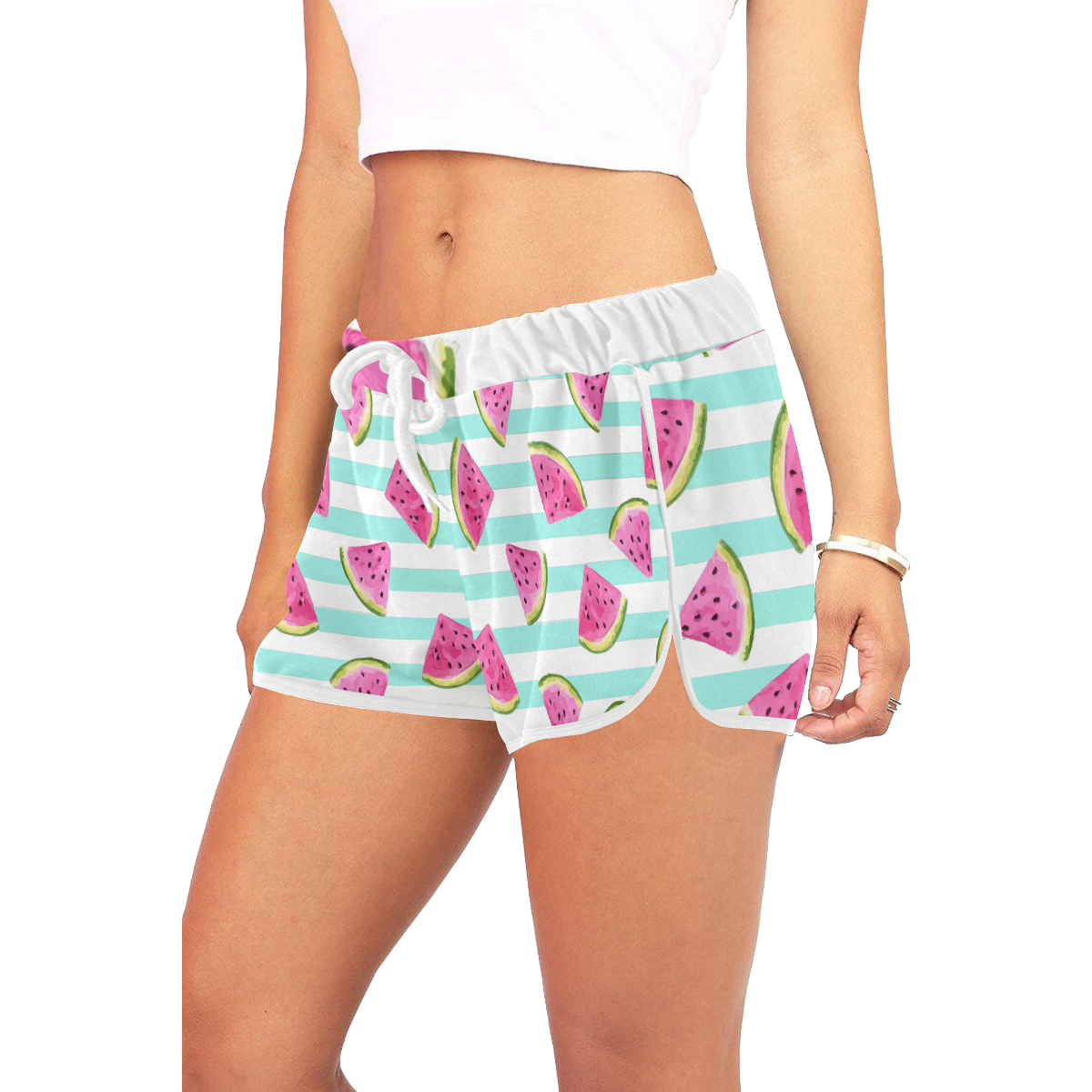 Watermelon Women's All Over Print Relaxed Shorts (Model L19)