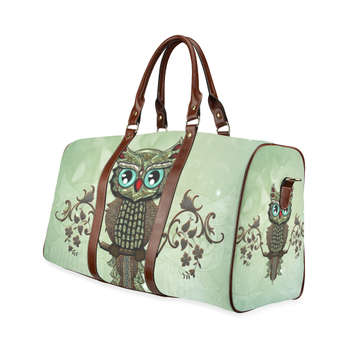 Wonderful owl, diamonds Waterproof Travel Bag/Large (Model 1639)