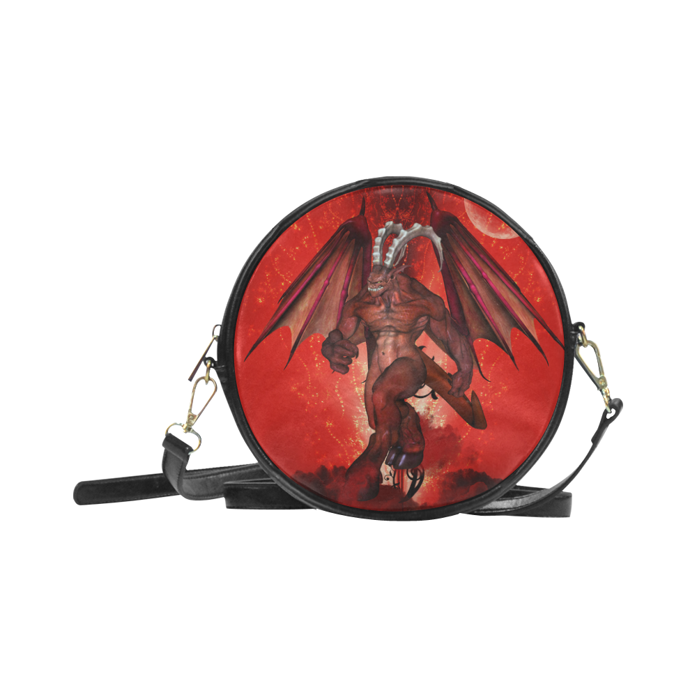 Awesome fantasy creature Round Sling Bag (Model 1647)