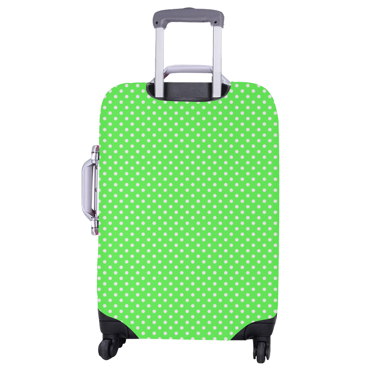 Eucalyptus green polka dots Luggage Cover/Large 26"-28"