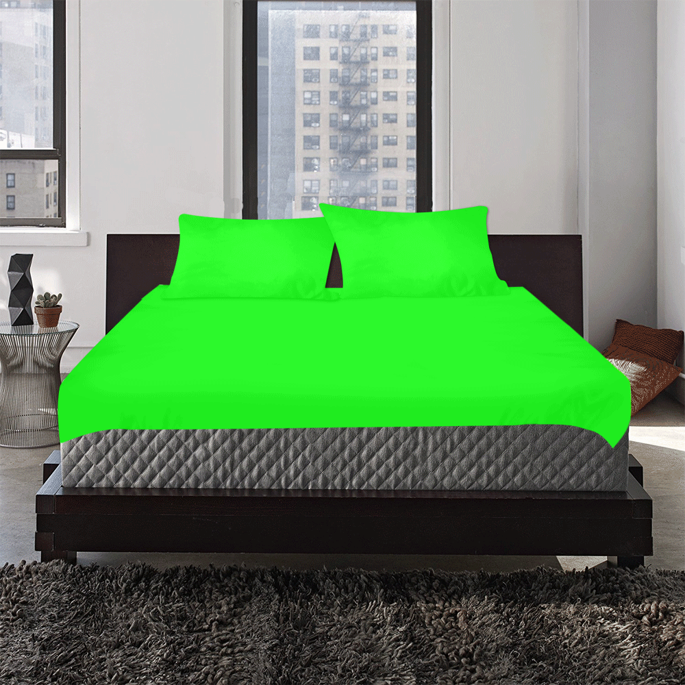 color lime 3-Piece Bedding Set