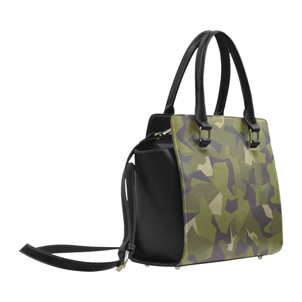 Swedish M90 woodland camouflage Classic Shoulder Handbag (Model 1653)
