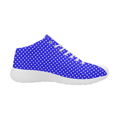Blue polka dots Women's Basketball Training Shoes/Large Size (Model 47502)