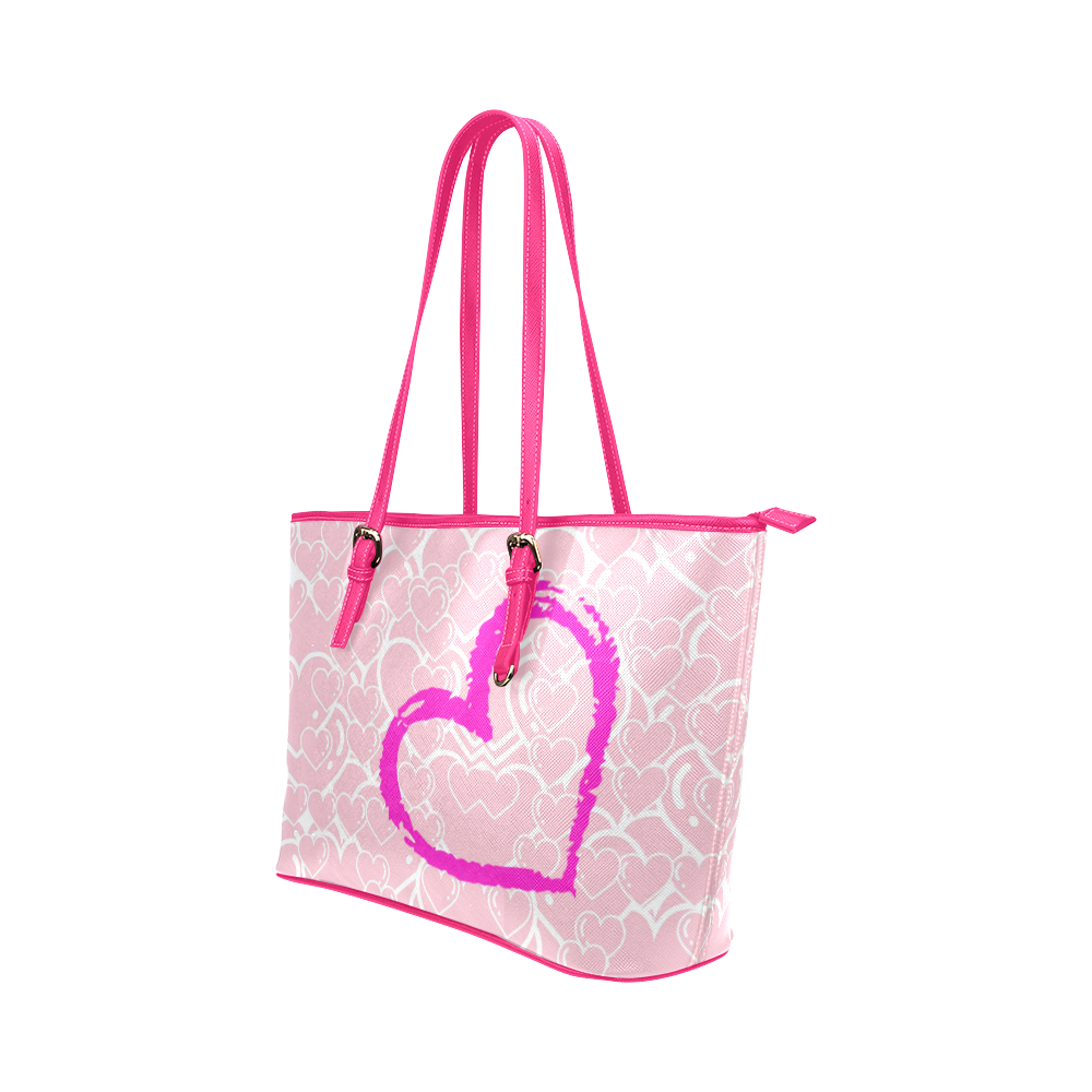 Lots of Love Leather Tote Bag/Small (Model 1651)