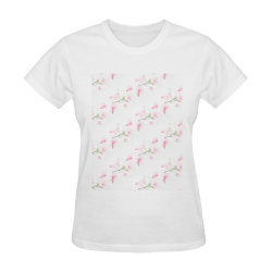 Pattern Orchidées Sunny Women's T-shirt (Model T05)