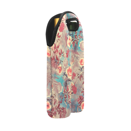 flowers #flowers #pattern 2-Bottle Neoprene Wine Bag