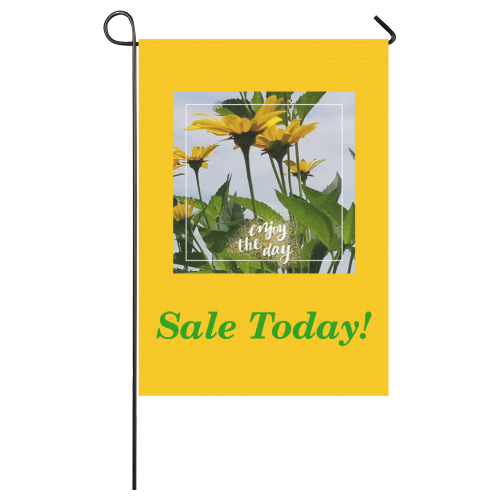 Sale Today - Yellow Flowers Garden Flag 28''x40'' （Without Flagpole）