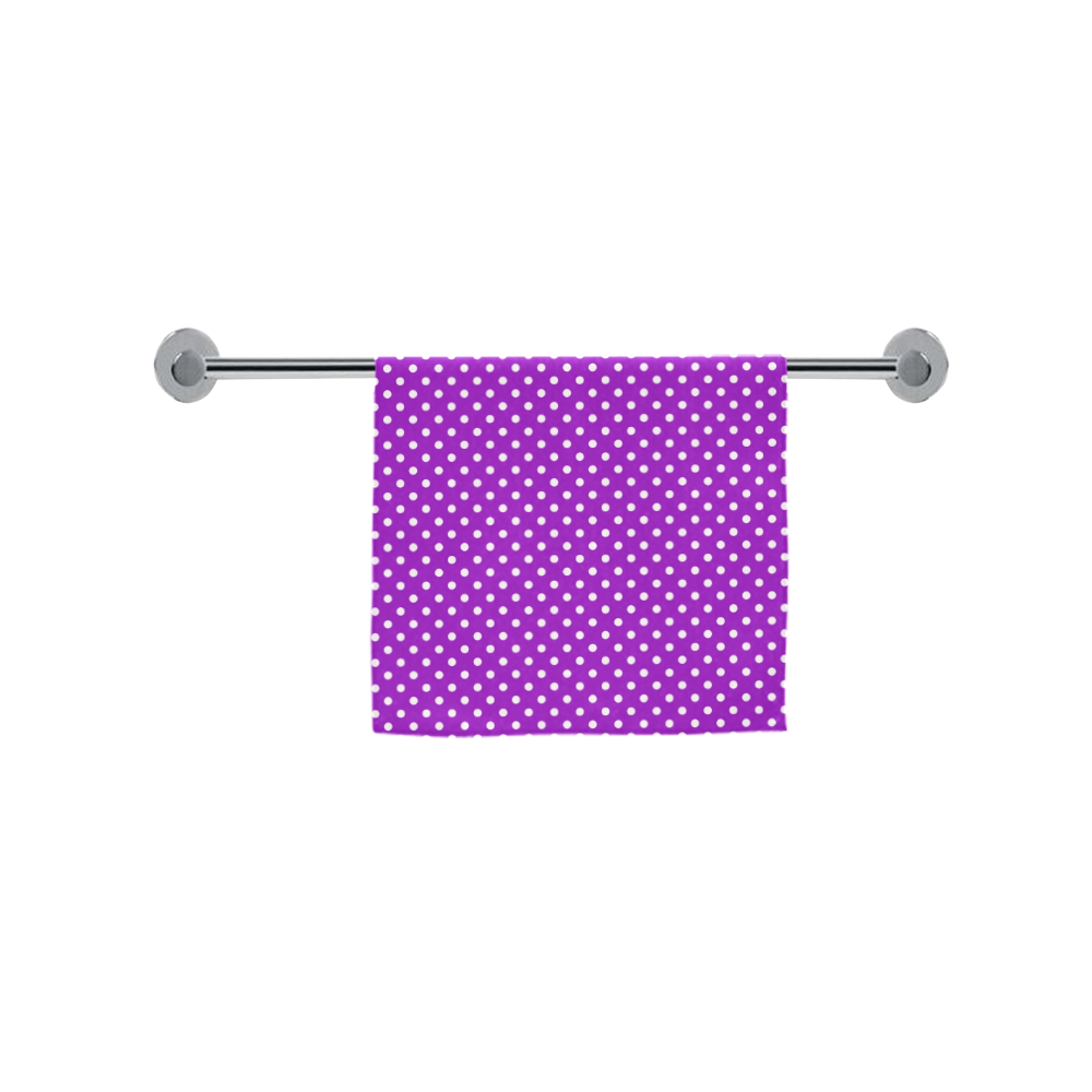 Lavander polka dots Custom Towel 16"x28"