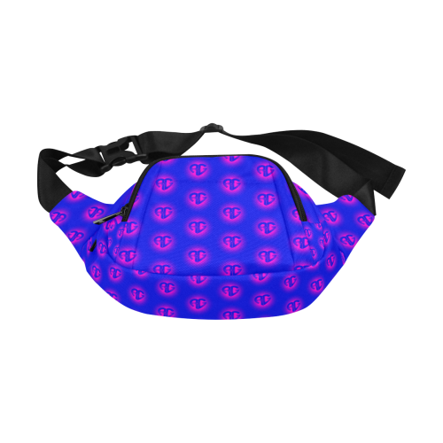 RG GLOW PATTERN PINK BLUE bag Fanny Pack/Small (Model 1677)