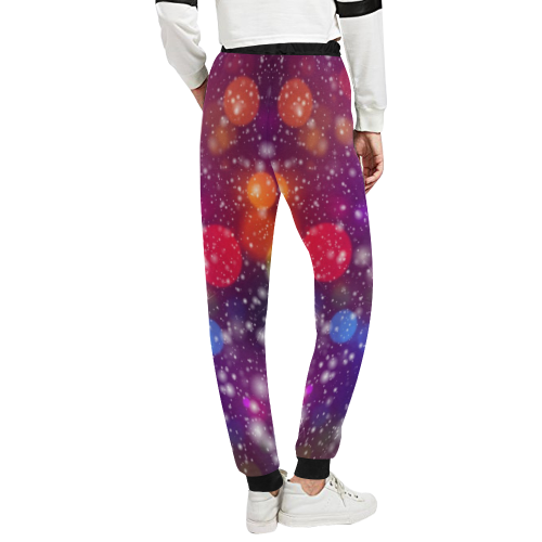 background Unisex All Over Print Sweatpants (Model L11)